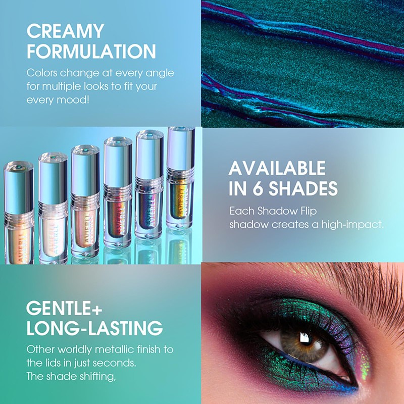 EnMart Pack of 3 Liquid Eyeshadow, Diamond Shiny Liquid Eyeshadow