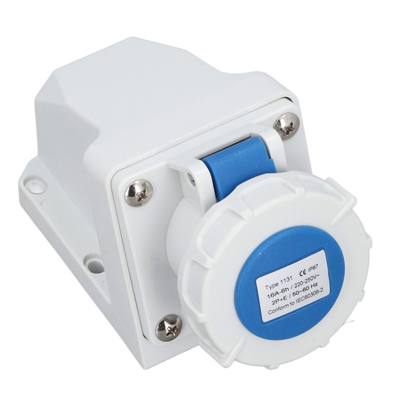 Industrial Power Connector IP67 Waterproof Dustproof 3 Core 16A 2P+E