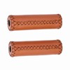 Cunyuer Bike Handlebar Grips, Leather Handle Grips, Mountain Bike Grips