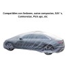 Estuchelandia Cubierta Para Carro Coche Sedan Plastico Desechable Exterior