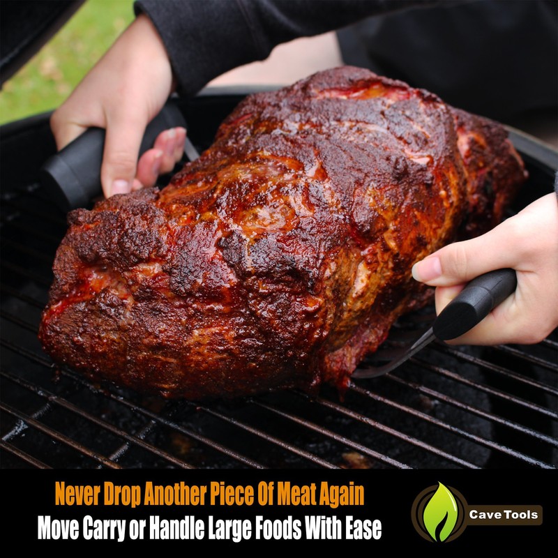 Cave Tools Metal Meat Claws for Shredding Pulled Pork, Chicken,