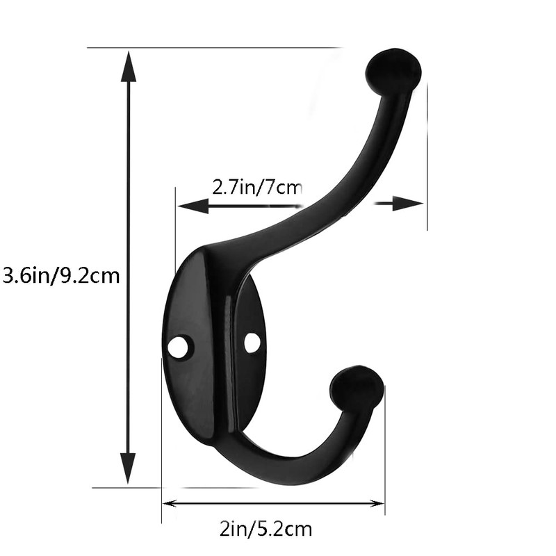ZEYU 20Pcs Wall Hooks, Coat Hooks Hardware Heavy Duty Hooks