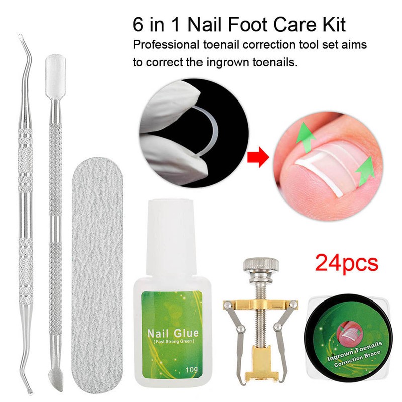 6 in 1 set Ingrown Toe Nail Fixer Pedicure Toenail