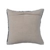 Creative Co-Op Knitted Punch Hook Throw, Navy Pillow, Blue