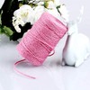 G2PLUS Pink Jute String Twine 2MM, 100M Natural Garden Jute
