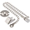 Hardware Essentials 852224 Patio Door Security Pin, Silver