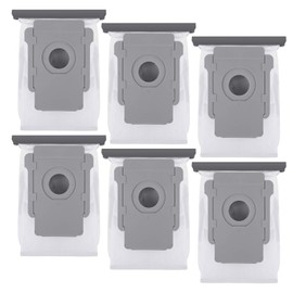 KEEPOW Reusable Replacement Vacuum Bags - Compatible with iRobot Roomba i Series, s Series, j Series (i3/i7/i8/s9/j7) & Plus Models - Automatic Dirt Disposal Bags (6 Pack)