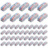 ALITOVE 50pcs Electrical Connectors Push in Lever Nuts Quick Connect