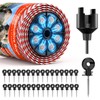 Epoify Electric Fence Polywire Kit, 500m/1650FT with 50 Insulators &