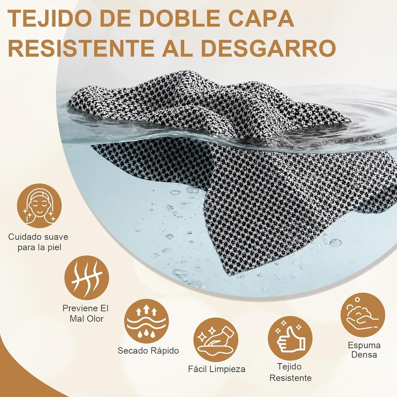 LEKOU 2PCS 9 x 40IN Toallas De Baño Exfoliantes