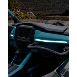 SAUTVS White LED Dash Light Assembly for Polaris RZR PRO XP/R/S 2025+ Accessories, IP67 Waterproof ABS Material (Replace OEM #2418039, #2418040)