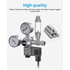 NICREW CO2 Pressure Reducer Aquarium, CO2 Pressure Regulator with 2