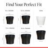 Scheurich Set of 3 Classic Anthrazit Ceramic Plant Pots –