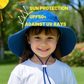 Gdyb Verhap Baby Sun Hat Toddler Sun Hat for Boys and Girls Toddler Summer Bucket Hat UPF 50+ Boy Girl Beach Hat with Wide Brim Red Flower L