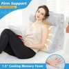 RTTRAO Leg Elevation Pillow with Cooling Gel Memory Foam Top,
