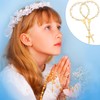 12 Pieces Mini Rosary Baptism Rosary Acrylic Rosary Beads Finger