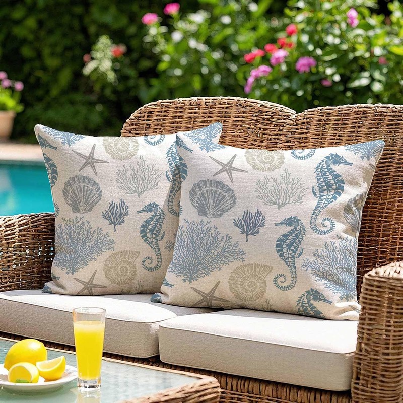 ViaElayu Cushion Cover 45 x 45 cm Outdoor Cushion Weatherproof