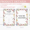 GOLRMC Love in Bloom Bridal Shower Invitations, Spring Wildflower Floral
