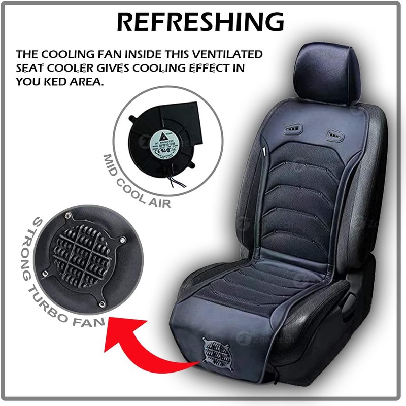 ZONETECH Cooling Car Seat Cushion (4 Pack)