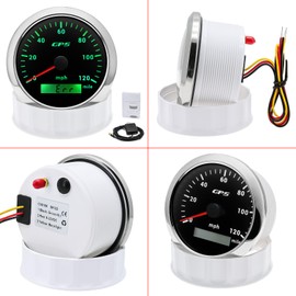 85mm Digital GPS Speedometer Odometer Gauge 0-120MPH with 7Colors Backlight For Car Boat Motorcycle Truck 12V/24V