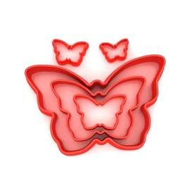 Set of 5 Butterfly Cutters Fondant Polymer Cookie Icing Crafts Clay
