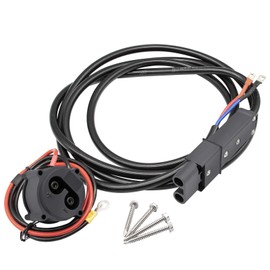 CLUBRALLY 48V MAC DC Charger Plug with 130in DC Cord Kit JR1-H235A-00+JR1-H6181-02-00 Powerwise Receptacle with Wires for Yamaha Electric G19/G22