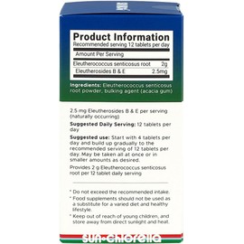 Sun Chlorella Sun Eleuthero Root (Ukogi) 200mg | Natural Adaptogen Supplement for Vitality, Endurance & Well-Being | Non-GMO | Plant-Based Support for Stress & Energy | 240 Tablets (8g Total)