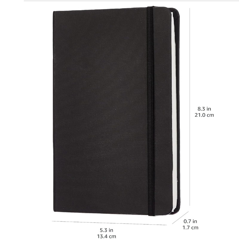 Shaymash Lined Journal Notebook with Pen Loop, Hardcover Notebook Journal