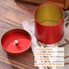 uxcell 6 Pcs Tea Tins Canister with Airtight Double Lids,