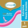 Amope GelActiv Extreme Heels Insoles for Women, 1 pair, Size