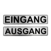BIKE-label 900017 3D Sticker Aluminium Look Notice Door Sign Entrance