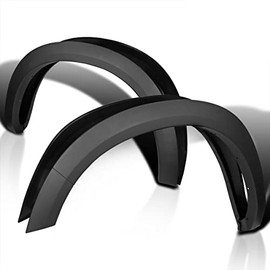 Spec-D Tuning 4PC Front + Rear Factory Style Smooth Fender Flares Compatible with Dodge Ram 1500 Fleetside 2009-2018