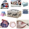PmHaurient Pouf Ottoman Cover,No Filler Zebra Plush Cloth Foot Stool,