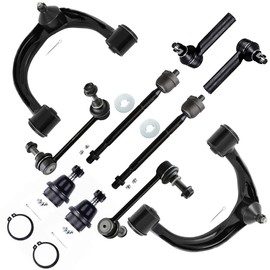 SCITOO 10pcs Suspension Kit For 2005-2018 For Toyota for Tacoma - Includes Upper Control Arm, Lower Ball Joint, Sway Bar End Link, Inner & Outer Tie Rod Ends
