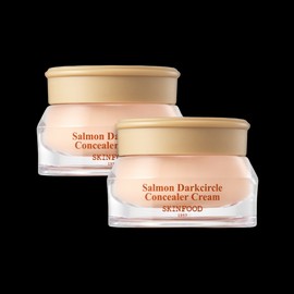Sunmart SKINFOOD Salmon Dark Circle Concealer Cream 10g x 2 Eye Under Eye Lighting Cream / 스킨푸드 연어 다크서클 컨실러 크림 10g x 2개 아이 눈밑 조명크림