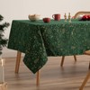 GAMUSI Tablecloth Christmas Jacquard Golden Thread Dining Table Square Christmas