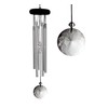 Woodstock Chimes Wind Chimes, Wood, Silver, 16"