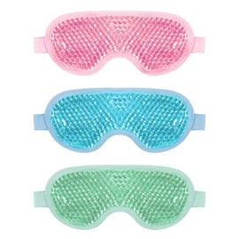 Asheyya 3 Pcs Cooling Eye Mask, Reusable Gel Beads Ice Eye Mask for Dry Eyes & Swollen Eyes