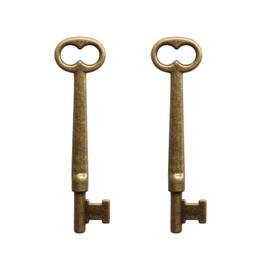 KY-30 Skeleton Key,Universal Skeleton Key with Double Notched Bit for House Doors with Mortise Locks.Mortise Lock Key (2 pcs)