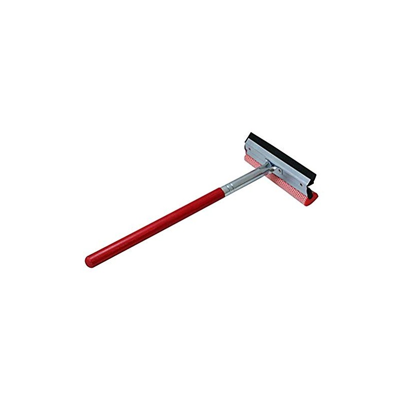 Carrand 9031R Red 8" Metal Squeegee Head with 16" Wood