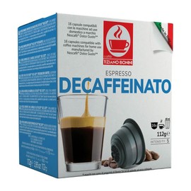 Bonini Decaf Coffee Pods, Dolce Gusto Compatible Coffee Pods/Capsules. 3 Pack Decaffeinated Coffee Pods, Each Pack 16 Pods (Total 48 pods)