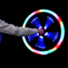 Nunki Toy LED Spinning Toy, Glow Stick Colorful Flash Light Toy Great Gift for Children Kids(Random Color)