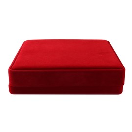 DUZEPA Large Velvet Jewelry Box, Velvet Jewellery Box for Women, Jewellery, Necklace, Earring, Ring(Red)