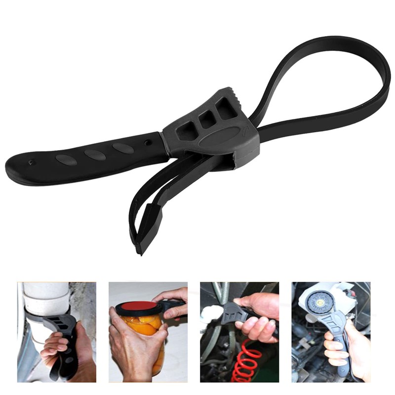 500mm Strap Wrench, Fits Any Shape, Comfortable Handle, No-Slip Grip,