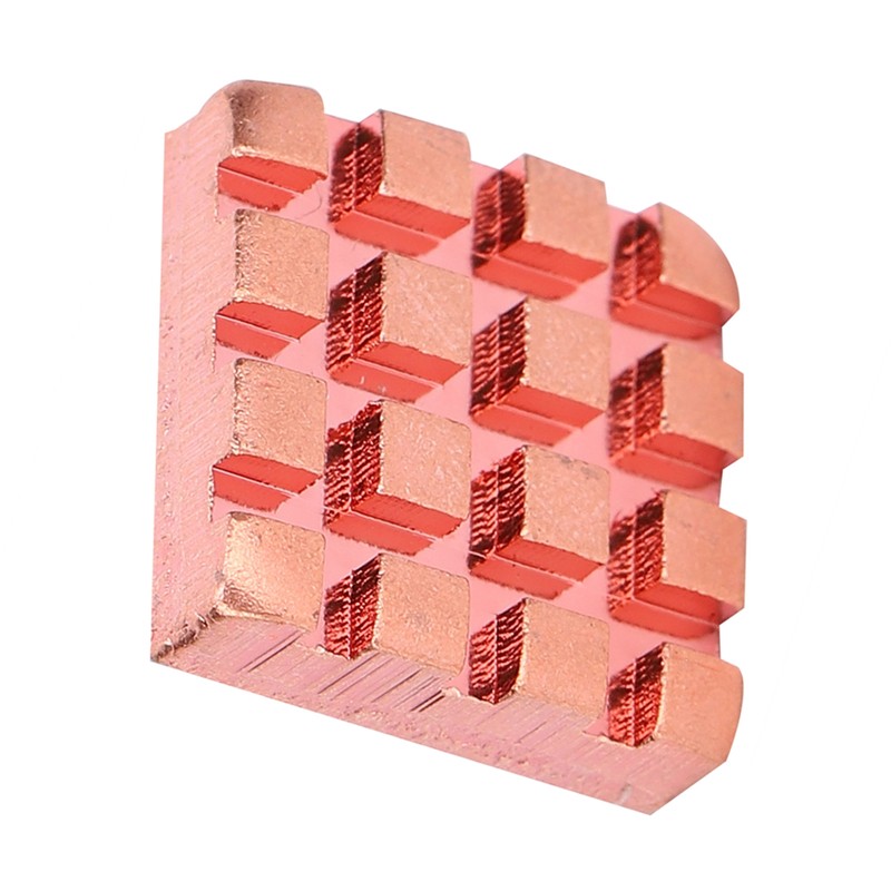 10Pcs Heat Sink Brass Mini Radiators Attach Thermal Conductive Adhesive