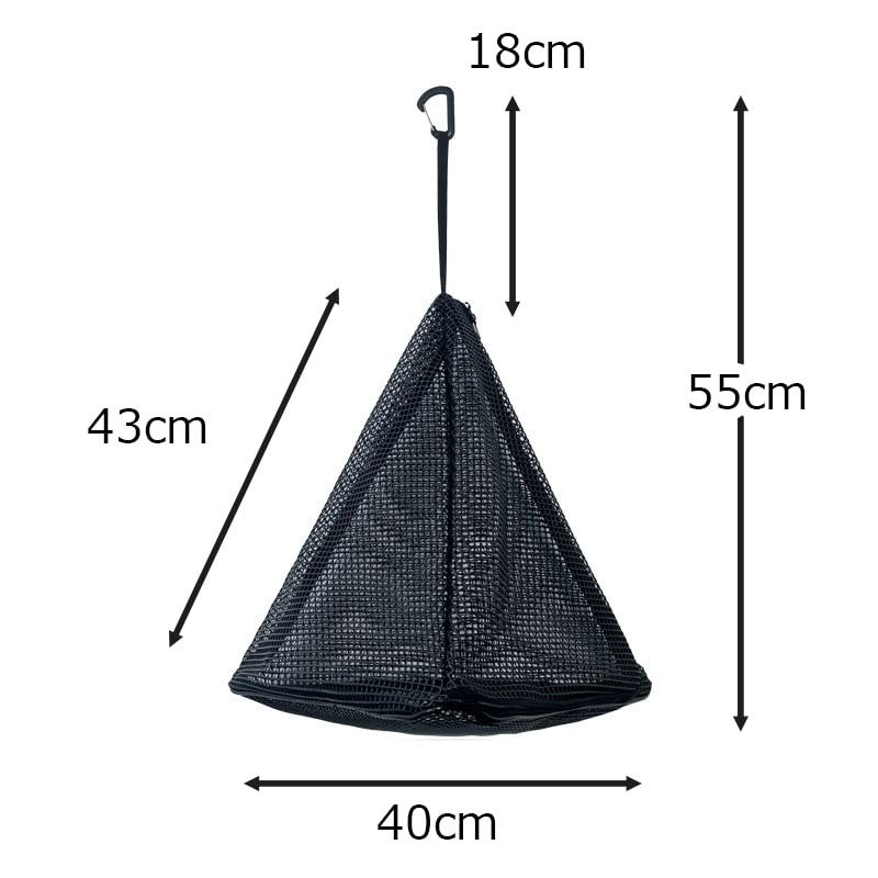 Seekdem SD-TDN-L Triangular Drying Net, Black, Large, Great for Outdoor