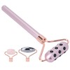 3 in 1 Rose Quartz Face Roller Massager Germanium Facial
