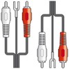 AV:Link 2x RCA Male to 2 x RCA Male Ground