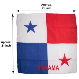 Beauty Town 3 Pcs Face Bandana Handkerchiefs 100% Cotton Print Multipurpose Head Wrap Scarf (Panama)