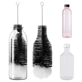 Bottle Brush for Sodastream Bottle, Soda Bottle Cleaning Brush with Gentle & Anti-Scratch Bristles Bottle Cleaner Bottle Washing Brush for Soda Bottles